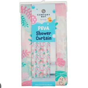 💖 New Comfort Bay Kids Mermaid PEVA Shower Curtain - Pink, Teal, White